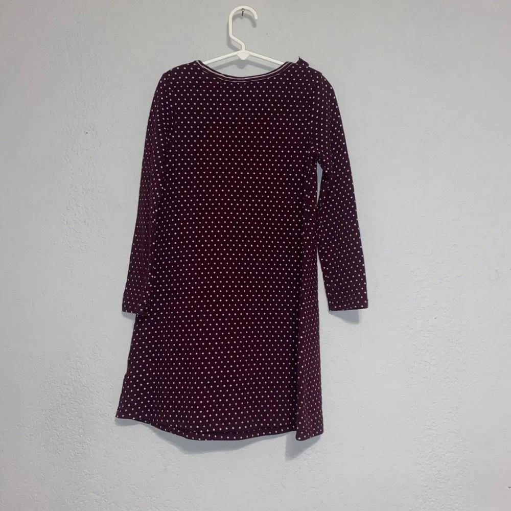 Harper Canyon Maroon Polka Dot Sweater Dress